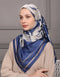 CARYS SQUARE SCARF (DENIM BLUE)